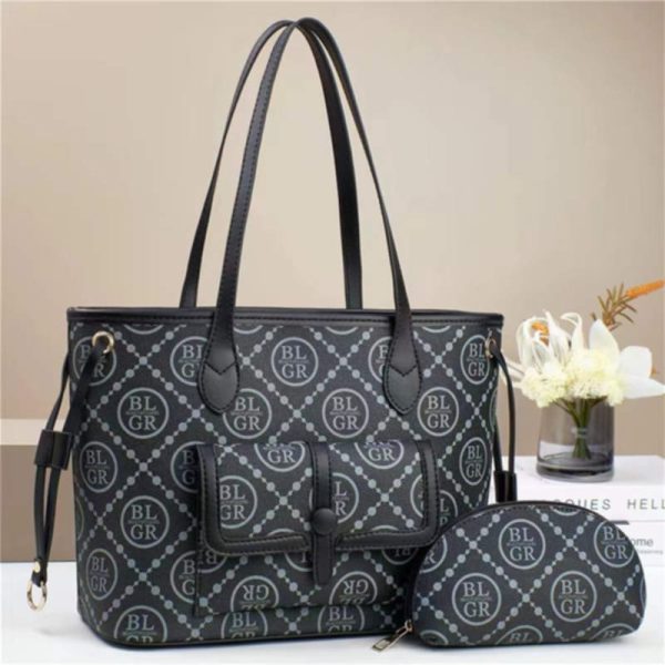 Large Capacity Black Tote Bag (2in1)