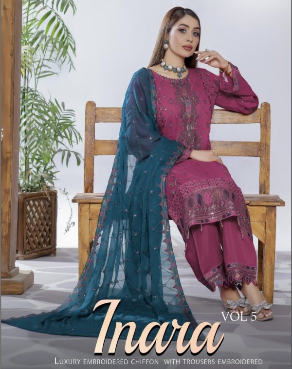 Pakistani Luxury Chiffon Party Wear.